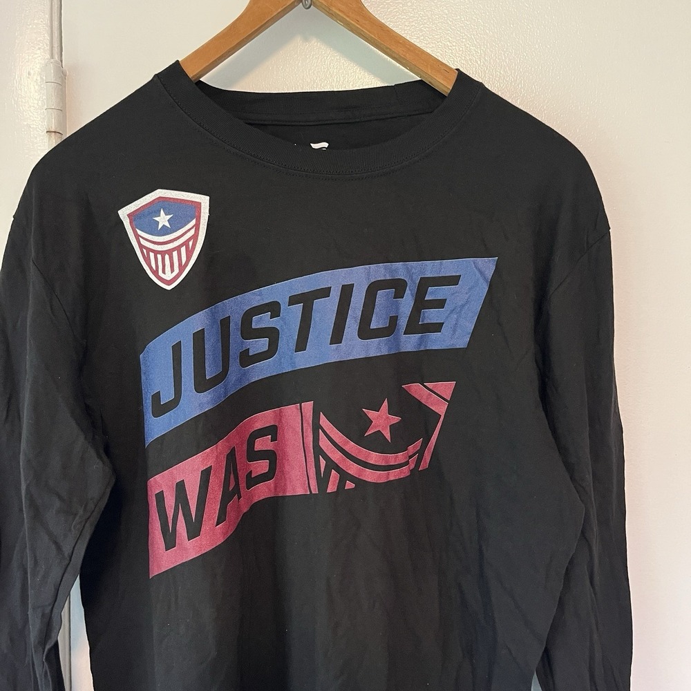 Overwatch League Washington Justice eSports Men's Black T Shirt‎ L/S Large NWOT - Picture 2 of 8